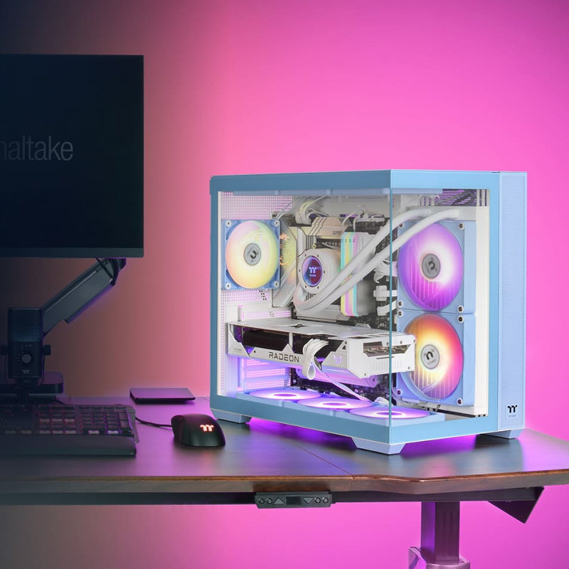 Thermaltake View 380 TG ARGB Bleu